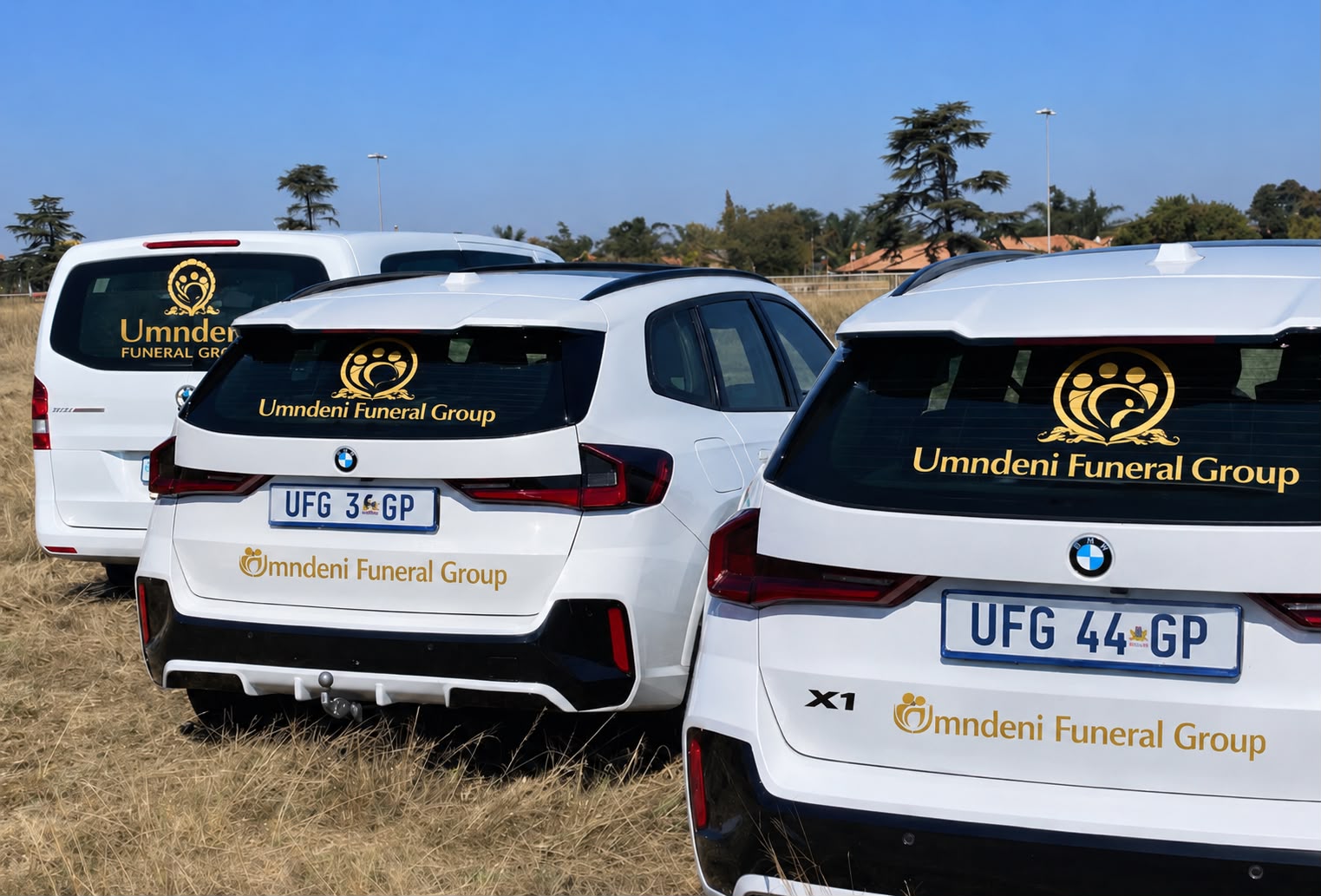 Umndeni Funeral Group branded fleet vehicles